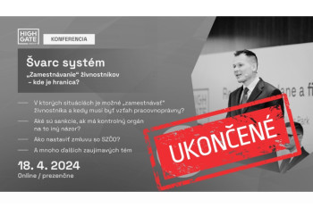 APRÍL 2024 ▪  "ZAMESTNÁVANIE" ŽIVNOSTNÍKOV  I Bratislava I Online