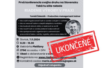 NOVEMBER 2024  ▪ RIADENIE VÝROBY V PRAXI I Piešťany