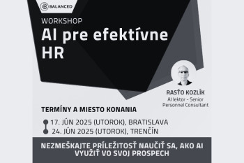 Workshop AI pre efektívne HR I Bratislava