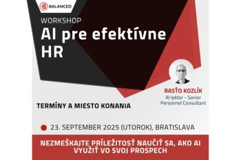 Workshop AI pre efektívne HR I Bratislava
