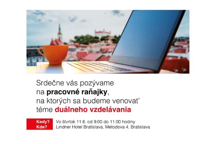 Pracovn&eacute; raňajky na t&eacute;mu du&aacute;lne vzdel&aacute;vanie 